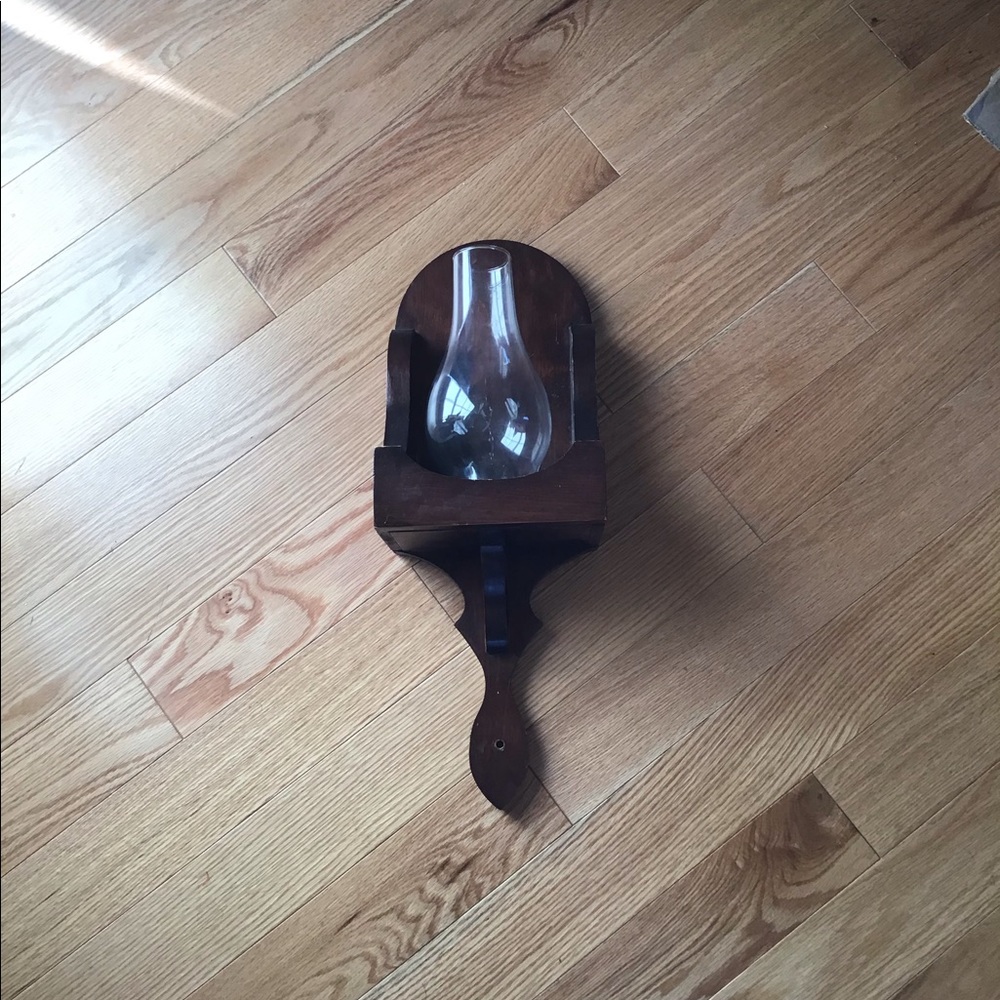 Candle holder Wooden wall decoration craftsman
